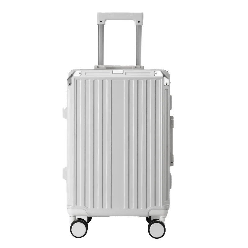HKM-665747 Custom Logo Hard Shell Carry-On Luggage Set - 20 and 24 Inch with Smooth Rolling Wheels and Zipper Closure