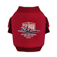 HKM-6657981 Cotton Plus Fleece Pet Sweater in Black, Red, Army Green - Casual Style with Size Options
