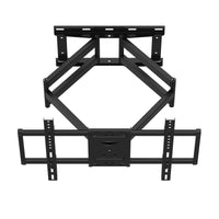 HKM-665875 Universal Full Motion TV Wall Mount Bracket for 32-98 Inch Screen, Adjustable Tilt and Swivel, VESA 600x400mm, Heavy Duty Design