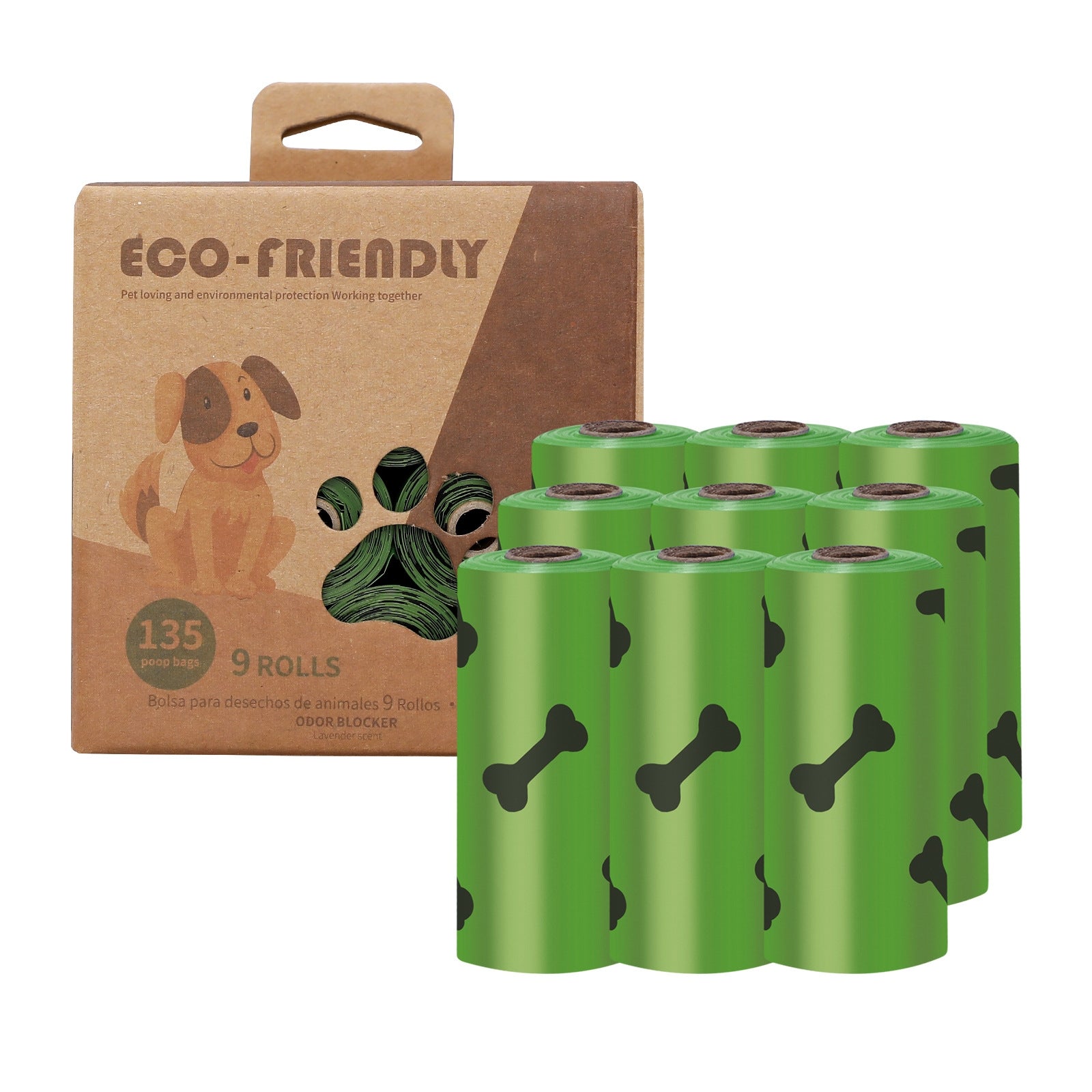 HKM-6659133 Eco-Friendly Pet Waste Garbage Bags - Thick, Fragrant, Multiple Roll Options