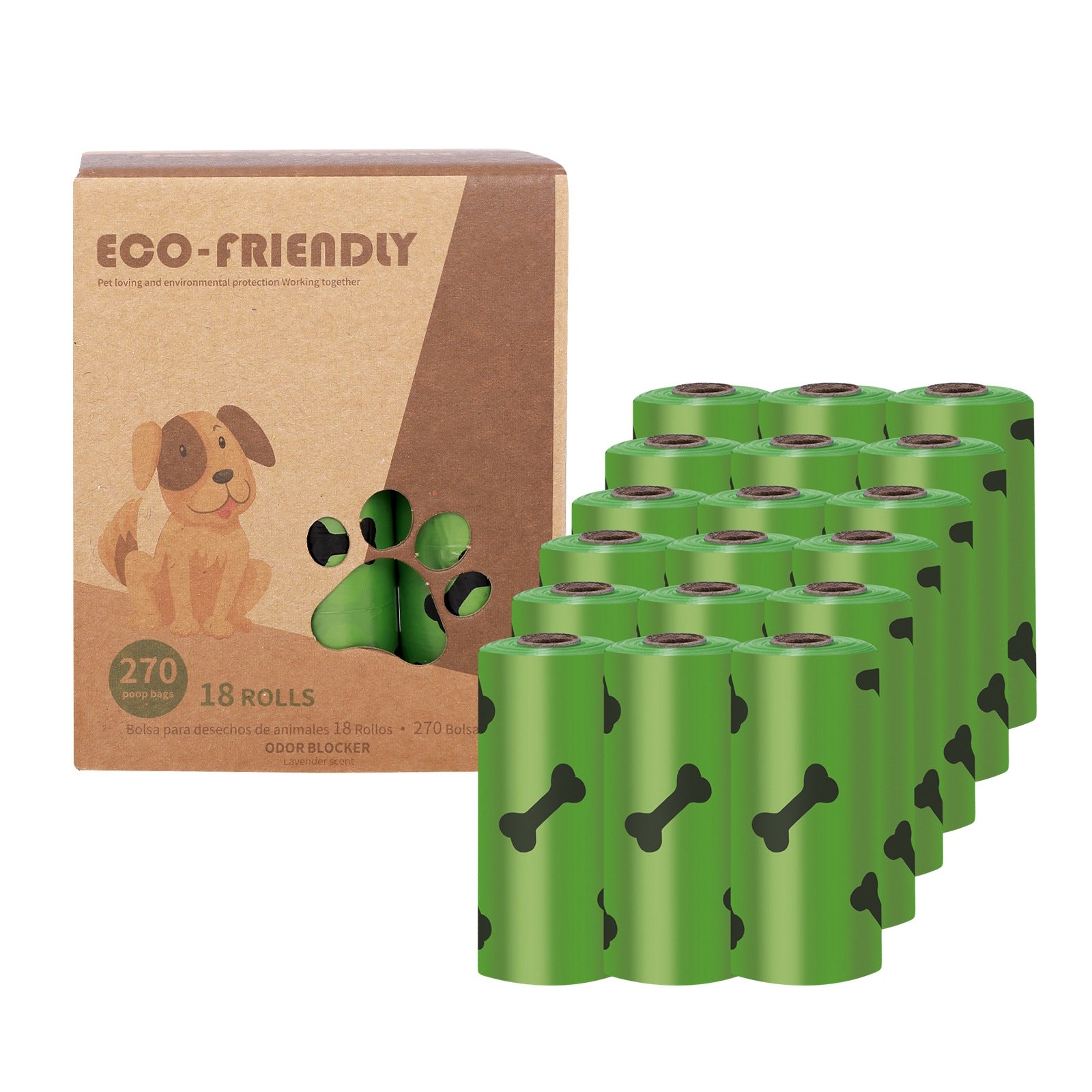 HKM-6659133 Eco-Friendly Pet Waste Garbage Bags - Thick, Fragrant, Multiple Roll Options
