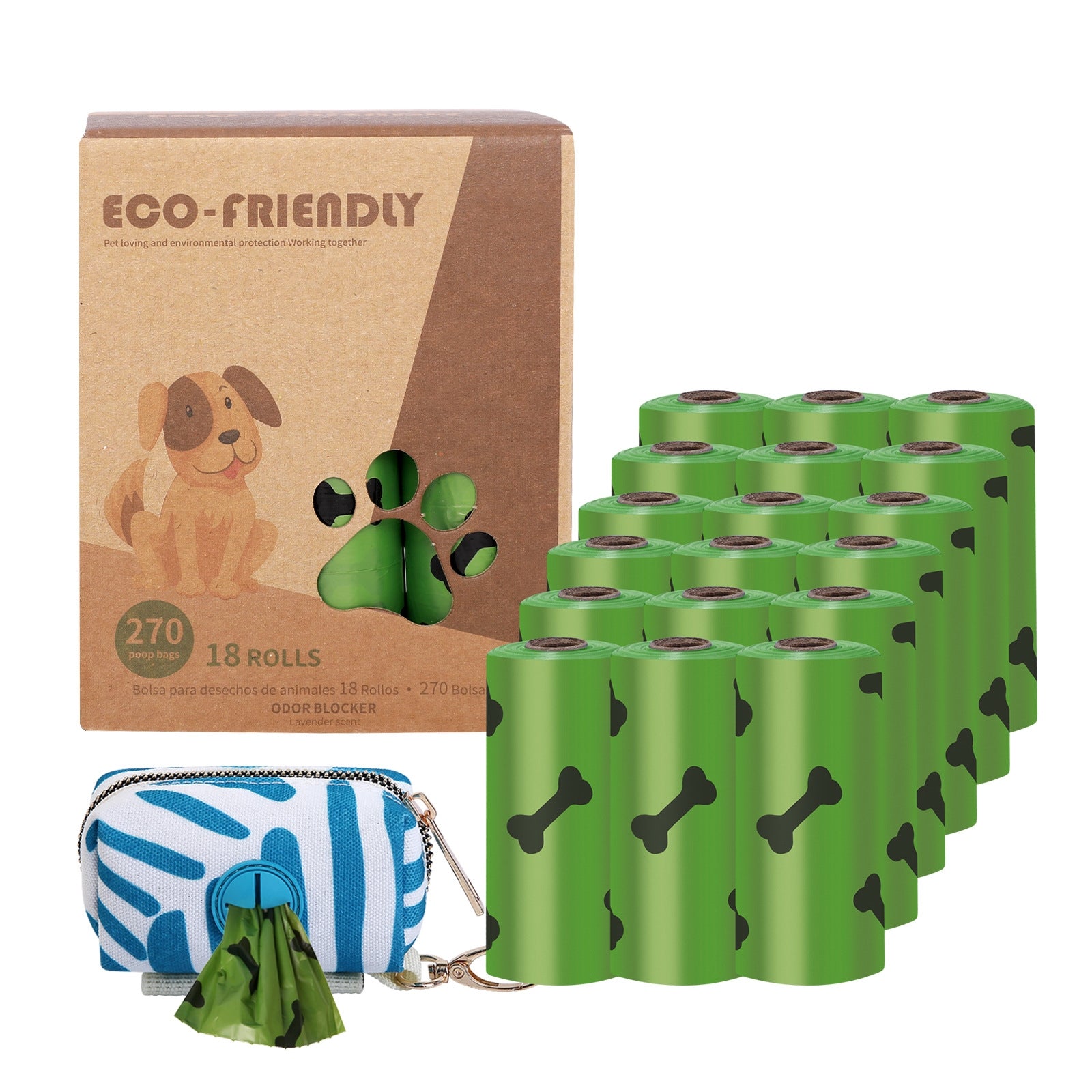 HKM-6659133 Eco-Friendly Pet Waste Garbage Bags - Thick, Fragrant, Multiple Roll Options