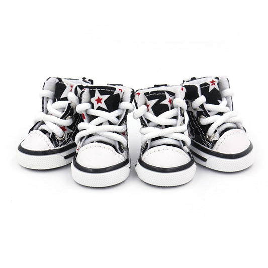 HKM-6659517 Soft Canvas Dog Shoes for All Seasons - Comfortable and Stylish in Various Colors