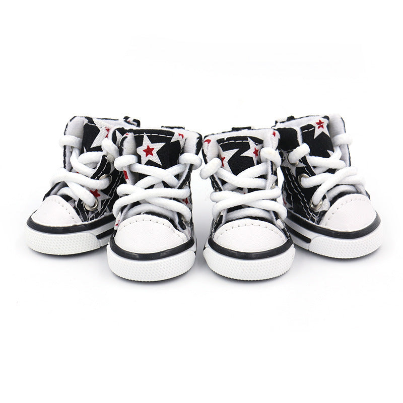HKM-6659517 Soft Canvas Dog Shoes for All Seasons - Comfortable and Stylish in Various Colors