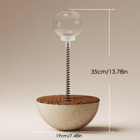 HKM-6660157 Auto-Balancing Interactive Cat Feeder Toy for Engaging Slow Feeding and Puzzle Play