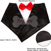 HKM-6660285 Elegant Dog Triangle Scarf for Weddings - Adjustable Neck Size 57-67cm, Waterproof Nylon & Silk Fabric