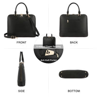 HKM-666067 Stylish 2pcs PU Tote Bags Set for Women - Large Handbag and Crossbody Purse for Daily Use and Laptop
