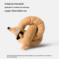 HKM-6661309 Plush Sausage Dog Toy for Stress Relief - Soft Stuffy Puppy Pet Toy