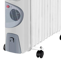 HKM-666131 2900W Portable Oil-Filled Radiator Heater with Remote Control and Adjustable Thermostat for Home Use