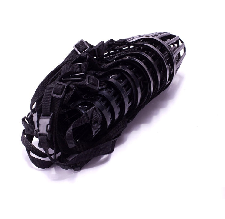 HKM-6662333 Adjustable Plastic Dog & Cat Muzzle - Eco-Friendly PE, Size 1-7, Prevents Biting and Barking
