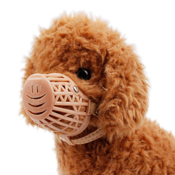 HKM-6662333 Adjustable Plastic Dog & Cat Muzzle - Eco-Friendly PE, Size 1-7, Prevents Biting and Barking