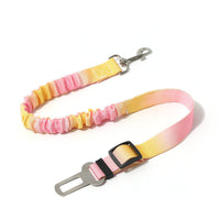 HKM-6662461 Elastic Hand Holding Rope for Pets - Colorful Gradient Design, 60-80cm Length, Comfortable Polyester Material