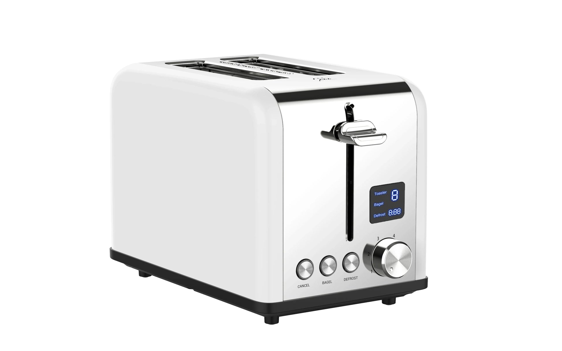HKM-666259 Toaster 2 Slice Stainless Steel with LED Timer Display