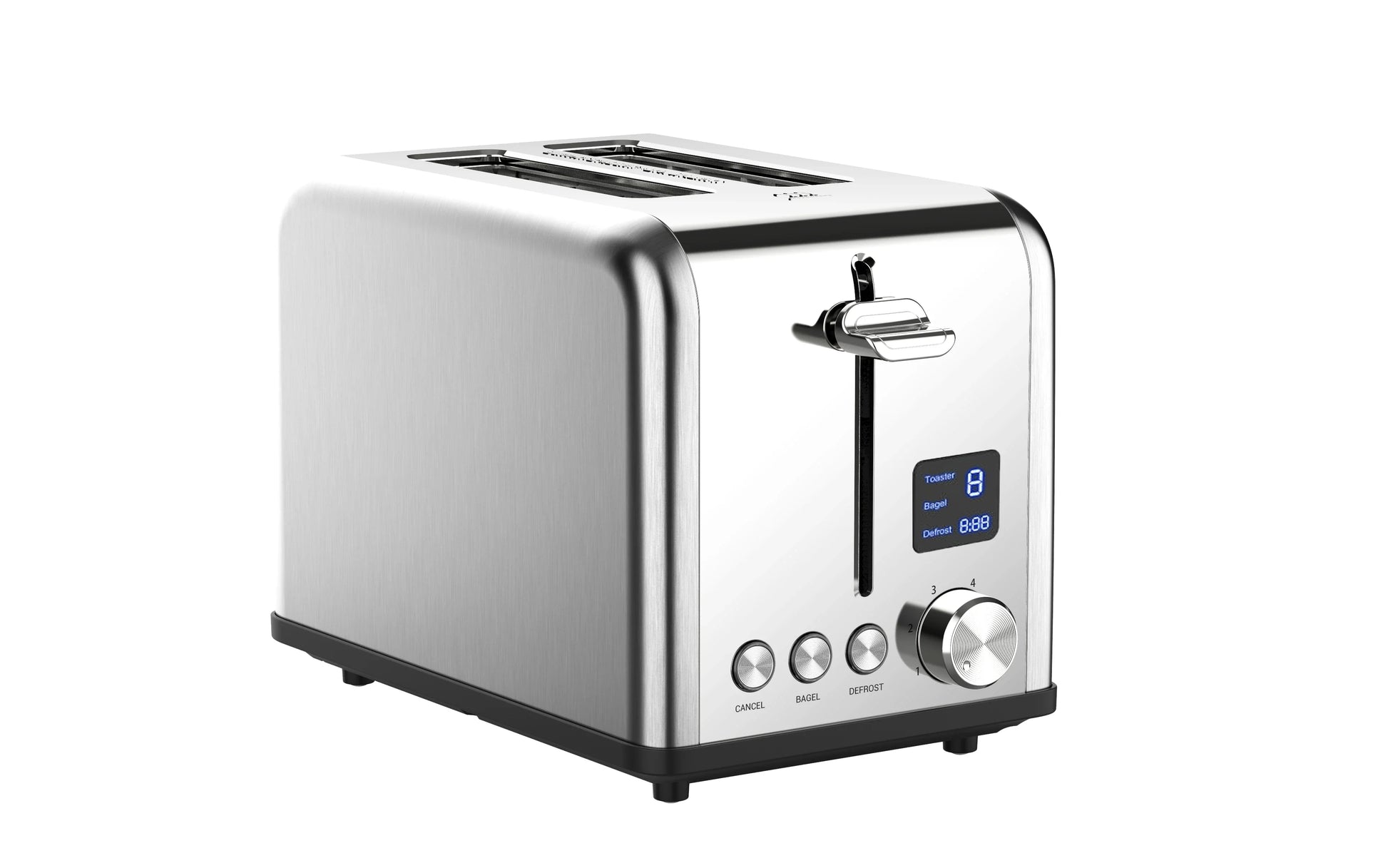 HKM-666259 Toaster 2 Slice Stainless Steel with LED Timer Display