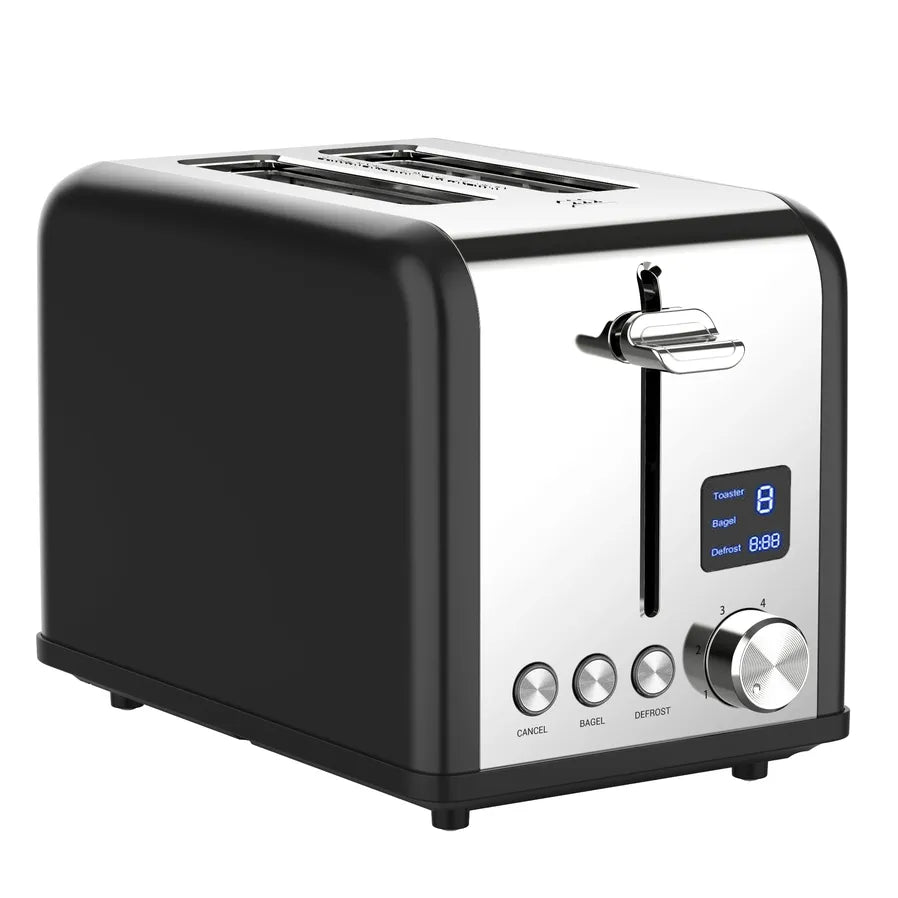 HKM-666259 Toaster 2 Slice Stainless Steel with LED Timer Display