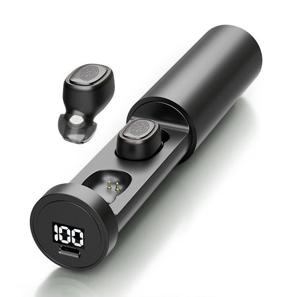 HKM-666259 Wireless Bluetooth Headset with Power Display and Voice Control - F9 Model