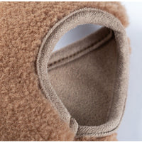 HKM-6663229 Cozy Fleece Jackets for Small Dogs and Cats, Cute Bear Embroidery with Pocket, Autumn and Winter Pet Wear