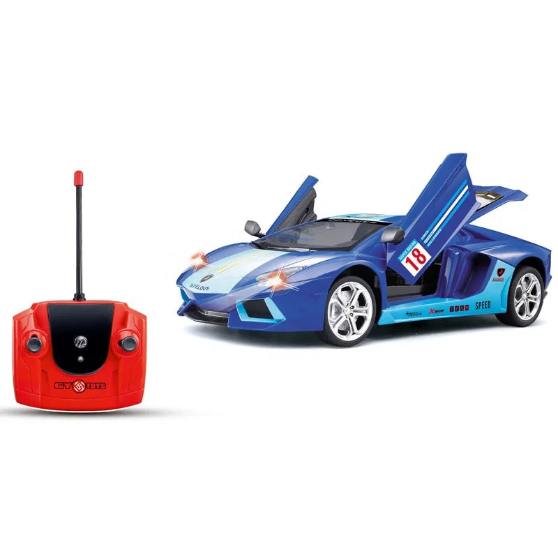 HKM-666323 High-Speed 4CH 1:16 Remote Control Racing Car with Opening Doors and Lights