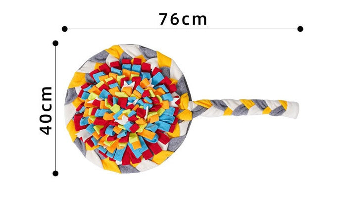 HKM-6663485 Candy-Scented Dog Sniffing Pad for Decompression Training - 40 x 76 cm, Shaker Velvet Material, 330 g