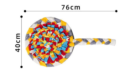 HKM-6663485 Candy-Scented Dog Sniffing Pad for Decompression Training - 40 x 76 cm, Shaker Velvet Material, 330 g