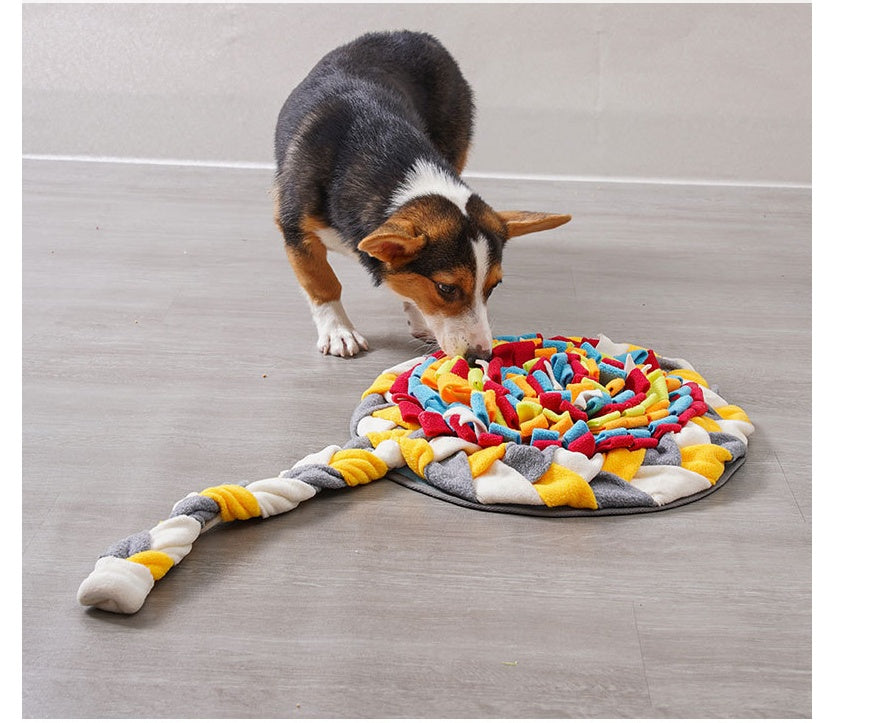 HKM-6663485 Candy-Scented Dog Sniffing Pad for Decompression Training - 40 x 76 cm, Shaker Velvet Material, 330 g