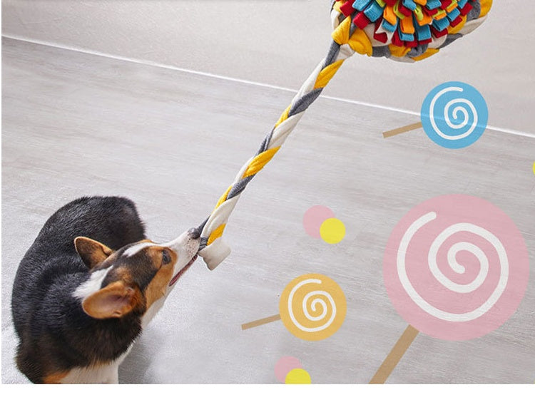HKM-6663485 Candy-Scented Dog Sniffing Pad for Decompression Training - 40 x 76 cm, Shaker Velvet Material, 330 g