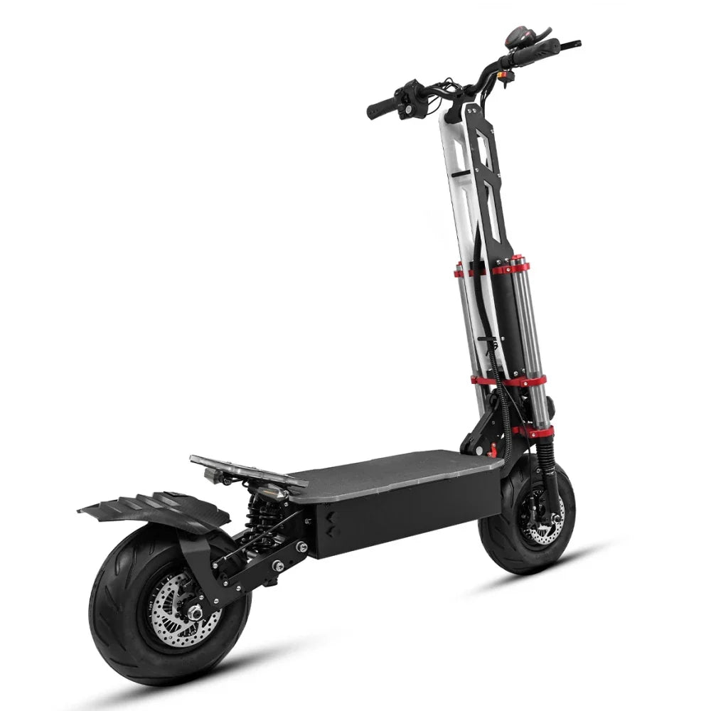HKM-666387 Foldable Dual Motor Electric Scooter - 60V, 38Ah Battery, Full Suspension, Waterproof, 80-100km Range, 12-Inch Tires