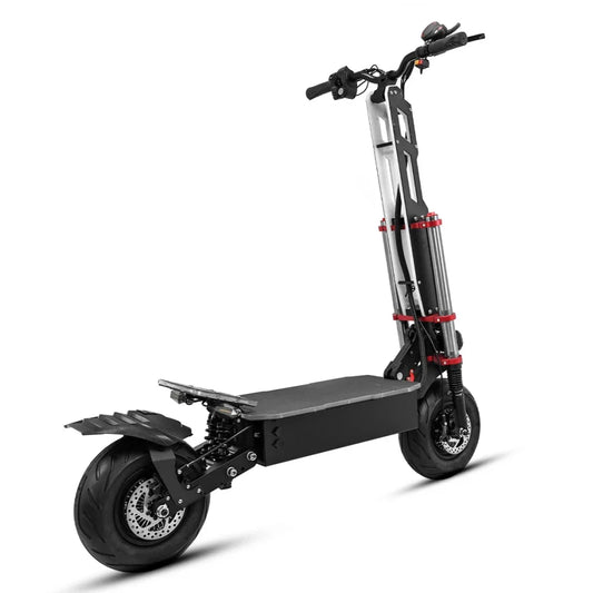 HKM-666387 Foldable Dual Motor Electric Scooter - 60V, 38Ah Battery, Full Suspension, Waterproof, 80-100km Range, 12-Inch Tires