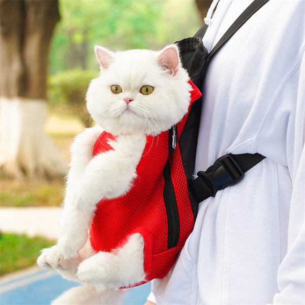 HKM-6664893 Portable Mesh Pet Backpack for Small and Medium Dogs - Multiple Colors Available
