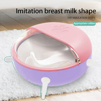 HKM-6665917 Kitten and Puppy Milk Feeder with 4 Teats - Safe Breastfeeding Bowl for Small Pets