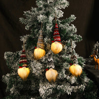 HKM-666643 Luminous Knitted Tree Pendant Doll - Handmade Cloth and Wool Decoration