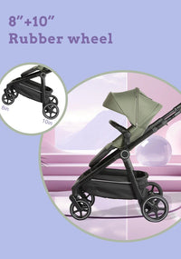 HKM-666707 Lightweight Twin Baby Stroller 3 in 1 for Newborns to 3 Years - Versatile Jogger and Double Seat Design