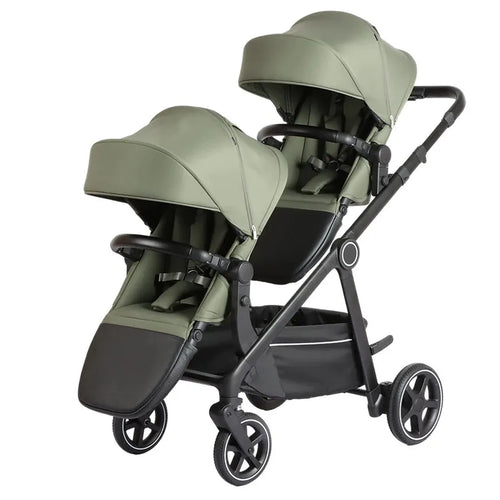 HKM-666707 Lightweight Twin Baby Stroller 3 in 1 for Newborns to 3 Years - Versatile Jogger and Double Seat Design