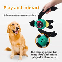 HKM-6668093 Interactive Gorilla Sound Paper Dog Toy - Bite-Resistant Puzzle for Engaging Play