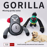 HKM-6668093 Interactive Gorilla Sound Paper Dog Toy - Bite-Resistant Puzzle for Engaging Play
