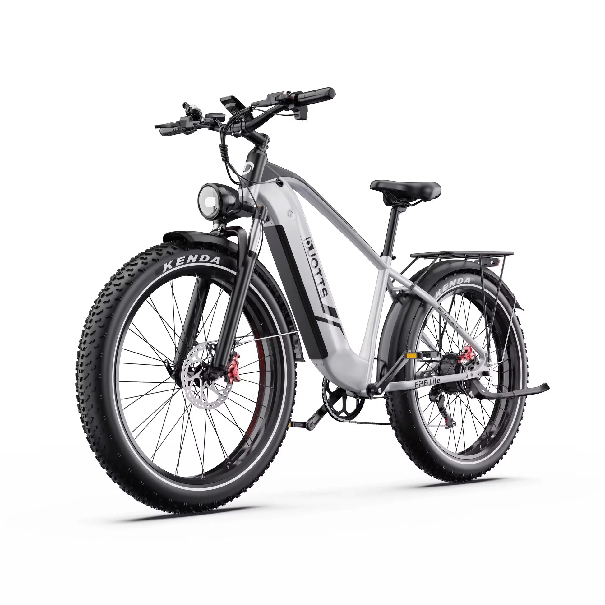 HKM-666835 1000W Electric Mountain Bike with 48V Lithium Battery and 7-Speed Gears, 26" Fat Tires, Rear Hub Motor