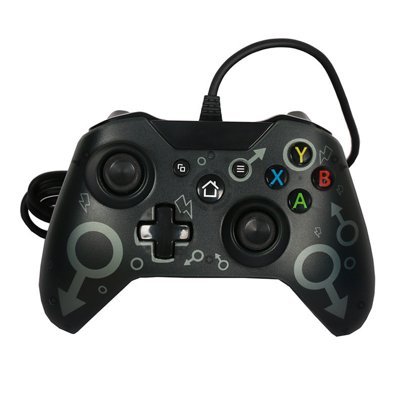 HKM-666835 USB Wired Gaming Controller for Xbox One and PC - Comfortable Ergonomics, Adjustable Vibration Feedback, Headset Port
