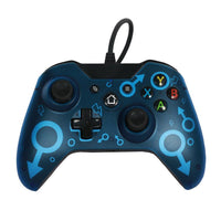 HKM-666835 USB Wired Gaming Controller for Xbox One and PC - Comfortable Ergonomics, Adjustable Vibration Feedback, Headset Port