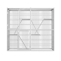 HKM-6668477 Super Large Indoor Cat Cage Villa - Three-Layer Double Layer Cat House with Expansive Free Space