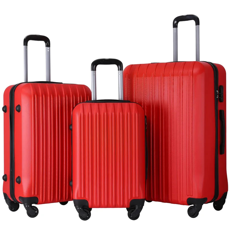 HKM-666899 ABS Plastic Waterproof Travel Trolley Luggage - Available in 20", 24", 28" Sizes