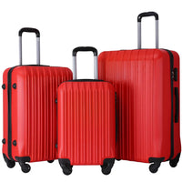 HKM-666899 ABS Plastic Waterproof Travel Trolley Luggage - Available in 20", 24", 28" Sizes