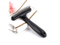 HKM-6670013 Pet Open Knot Comb for Dogs - Stainless Steel Grooming Brush to Remove Knots and Tangles, 16x12cm