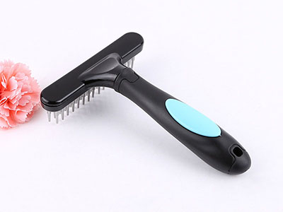 HKM-6670013 Pet Open Knot Comb for Dogs - Stainless Steel Grooming Brush to Remove Knots and Tangles, 16x12cm