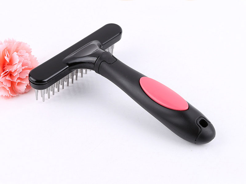 HKM-6670013 Pet Open Knot Comb for Dogs - Stainless Steel Grooming Brush to Remove Knots and Tangles, 16x12cm