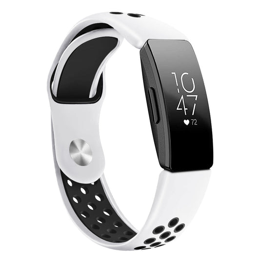 HKM-667027 Two-Color Silicone Strap for Fitbit Inspire and Inspire HR - Large and Small Sizes Available