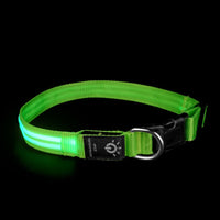 HKM-6670397 Waterproof LED Pet Collar with USB Charging and Long Battery Life - Multiple Color Options
