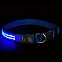 HKM-6670397 Waterproof LED Pet Collar with USB Charging and Long Battery Life - Multiple Color Options