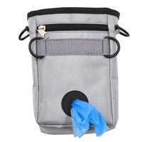 HKM-6670653 Dog Training Belt Bag - Black Oxford Cloth, Adjustable Size 11.5x5.5x17cm, Fits 70-114cm Belt