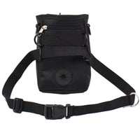HKM-6670653 Dog Training Belt Bag - Black Oxford Cloth, Adjustable Size 11.5x5.5x17cm, Fits 70-114cm Belt