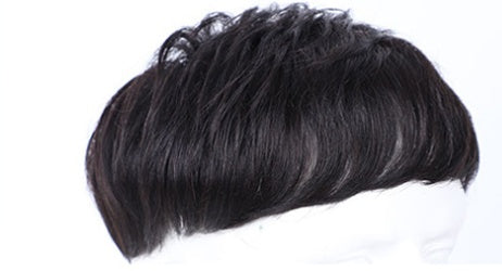 HKM-667091 Men's Natural Real Hair Short Wig - Breathable Design for All Skin Tones and Face Shapes